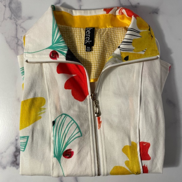 Berek Color of Sunshine Knit Zip Jacket - Size PM - Picture 9 of 13